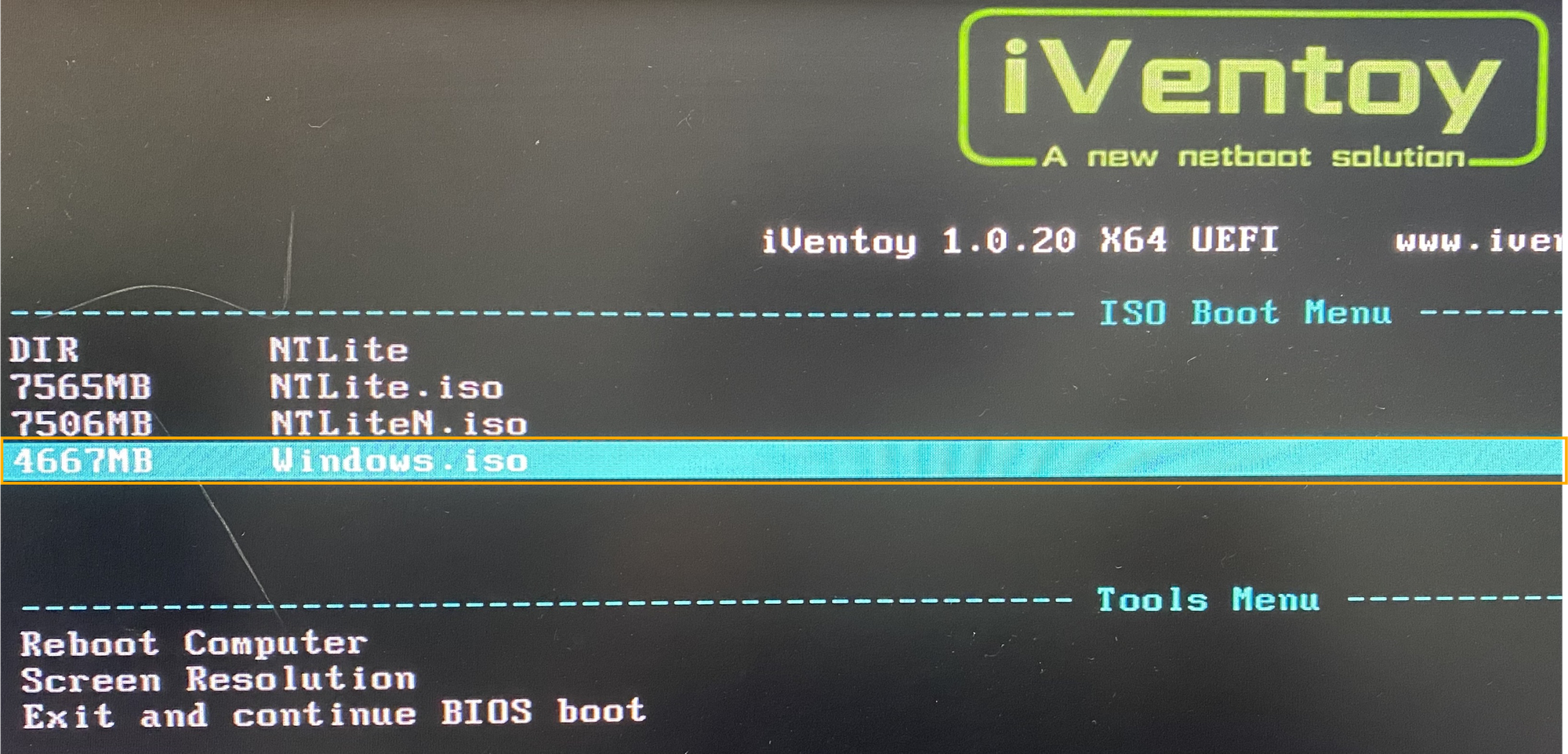 How to Boot Windows PXE by iVentoy.