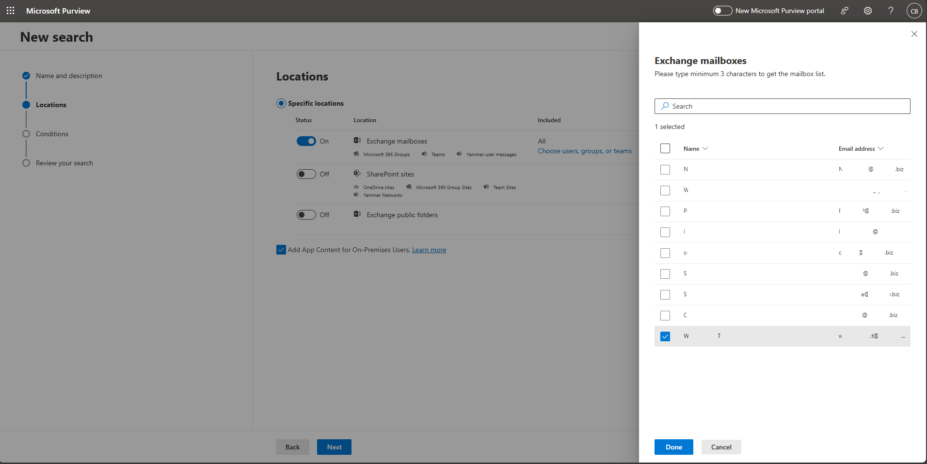 How to back up O365 e-mail to .pst file by Content Search