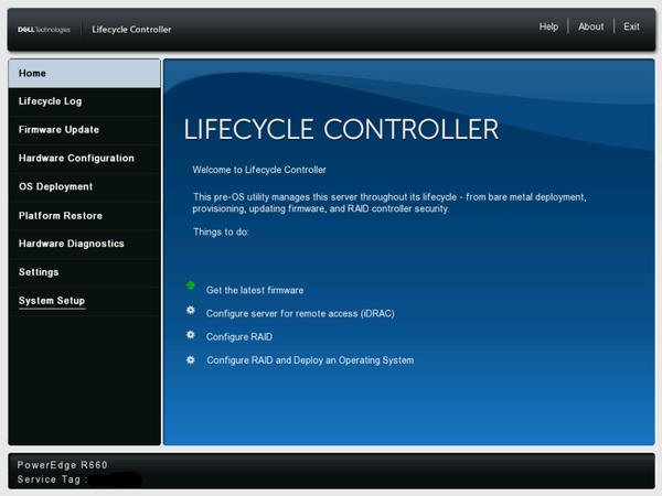 Creating a Virtual Disk and selecting RAID type on a Dell PowerEdge Server